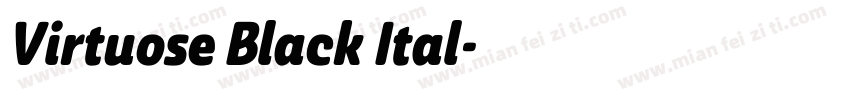 Virtuose Black Ital字体转换
